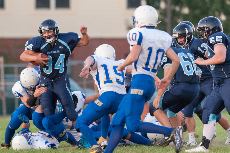 Oceanside football looks sharp in preseason game | PenBay Pilot