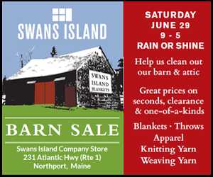 Swans Island Barn Sale 1 Day Only June 29th Penbay Pilot