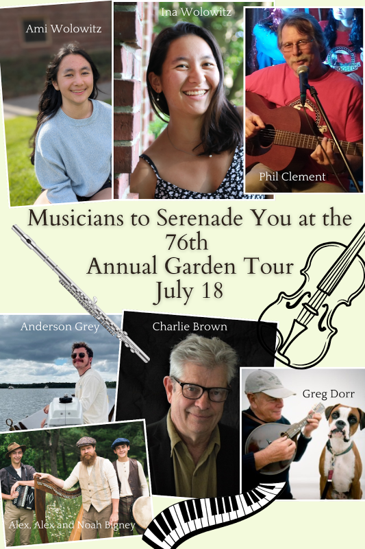 Local musicians serenade visitors at the 76th annual Camden Garden Club Tour