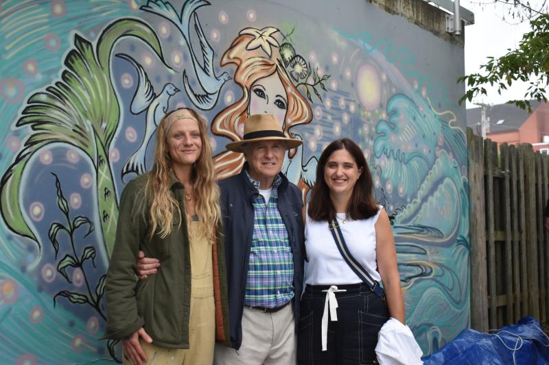 The mural “Amphitrite” awakens old memories and is intended to create new ones along the Rockland Harbor Trail