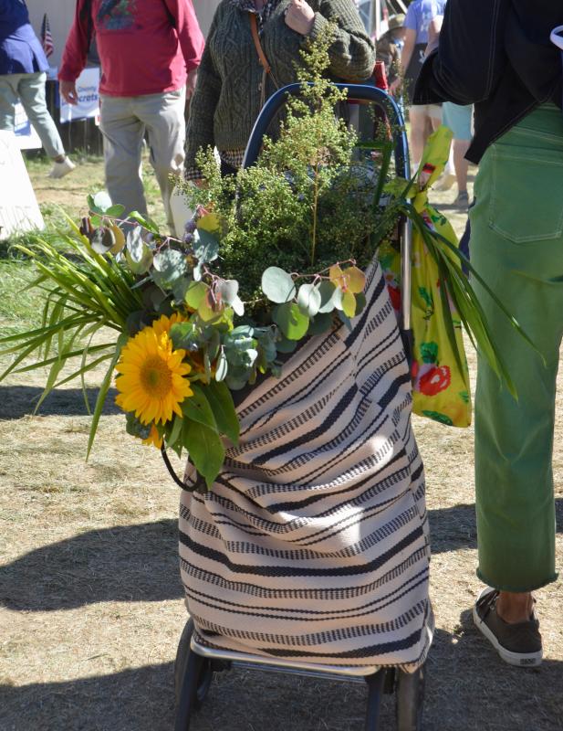 A good day at the fair usually ends with a full basket to take home. (Photo by Lynda Clancy) A good day at the fair usually ends with a full basket to take home. (Photo by Lynda Clancy)