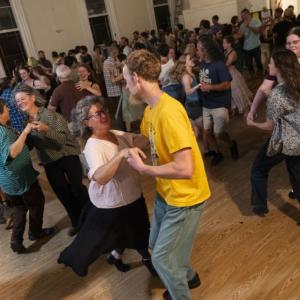 Dancing on First Friday. (Photo by Dylan Ladd) Dancing on First Friday. (Photo by Dylan Ladd)