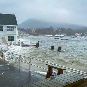Storm surge in Camden in December 2022. Photo courtesy of Alison McKellar. Storm surge