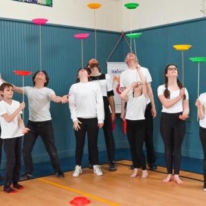 Maine Youth Circus performs circus arts, like juggling, during Wiscasset Art Walk, Thursday, August 28, 4-7pm, in Wiscasset Village. (Maine Youth Circus photo) Maine Youth Circus performs circus arts, like juggling, during Wiscasset Art Walk, Thursday, August 28, 4-7pm, in Wiscasset Village. (Maine Youth Circus photo)