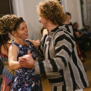 (Photo by Dylan Ladds) Dance partners dance to music