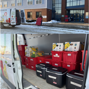 Weekend Meals being delivered to schools. (Photo courtesy AIO) Weekend Meals being delivered to schools. (Photo courtesy AIO)